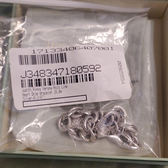 Judith ripka firm  bracelet with hearts lobster claw host pick luxury 2025 m - Picture 8 of 8